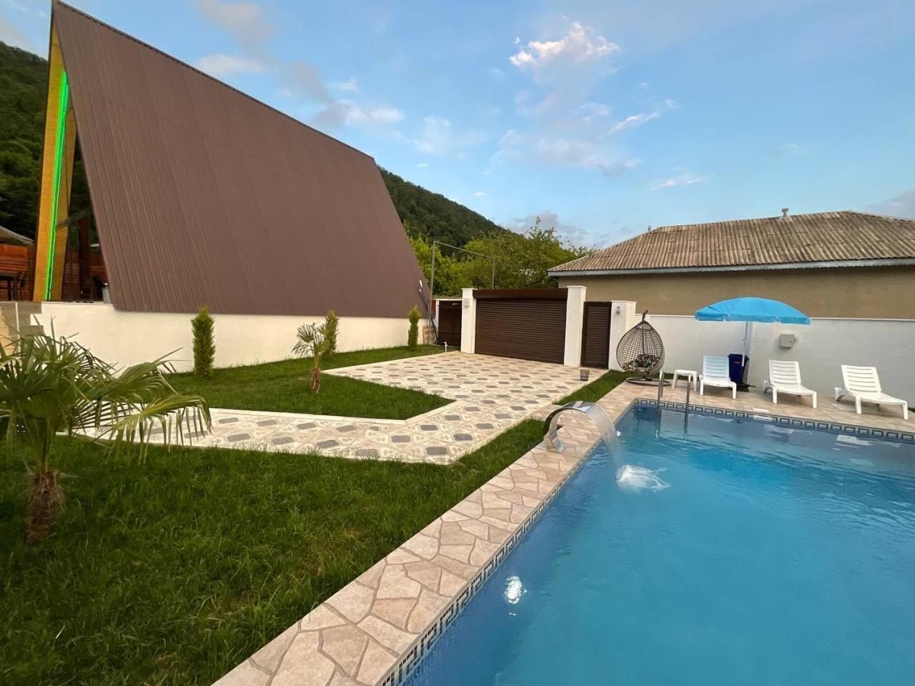 3Gozel Aframe Villa Gabala Eksteriør bilde
