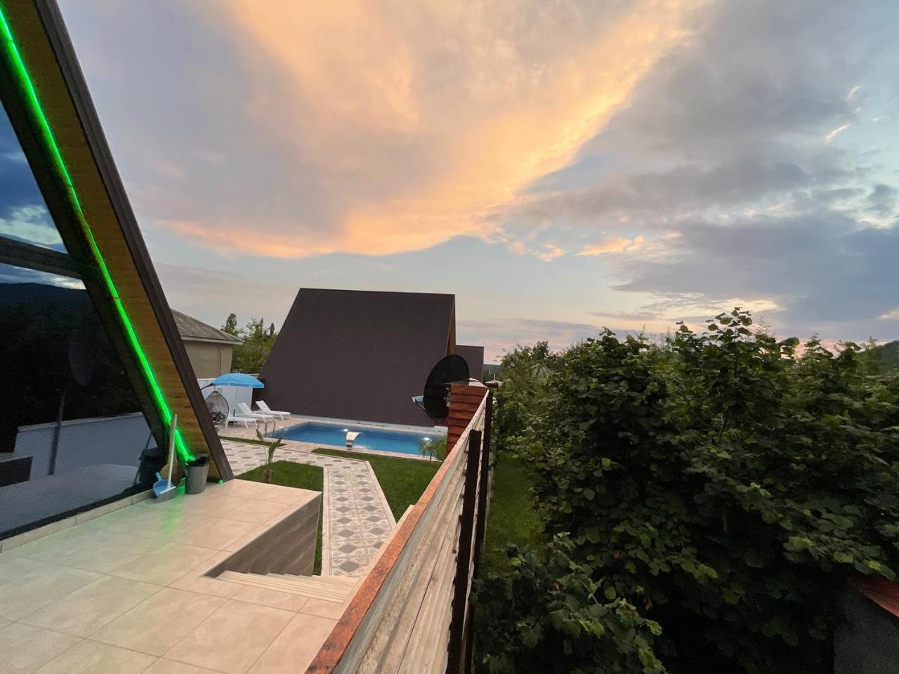 3Gozel Aframe Villa Gabala Eksteriør bilde